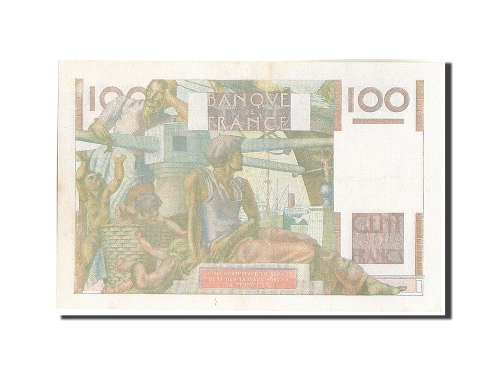 Biljet, Frankrijk, 100 Francs, 100 F 1945-1954 ''Jeune Paysan'', 1951
