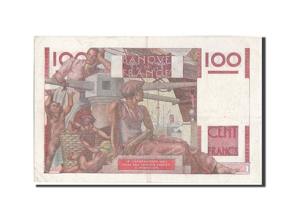 Biljet, Frankrijk, 100 Francs, 100 F 1945-1954 ''Jeune Paysan'', 1947