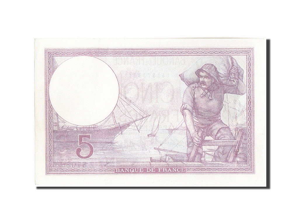 Banknote, France, 5 Francs, 5 F 1917-1940 ''Violet'', 1920, 1920-12-06, UNC(63)