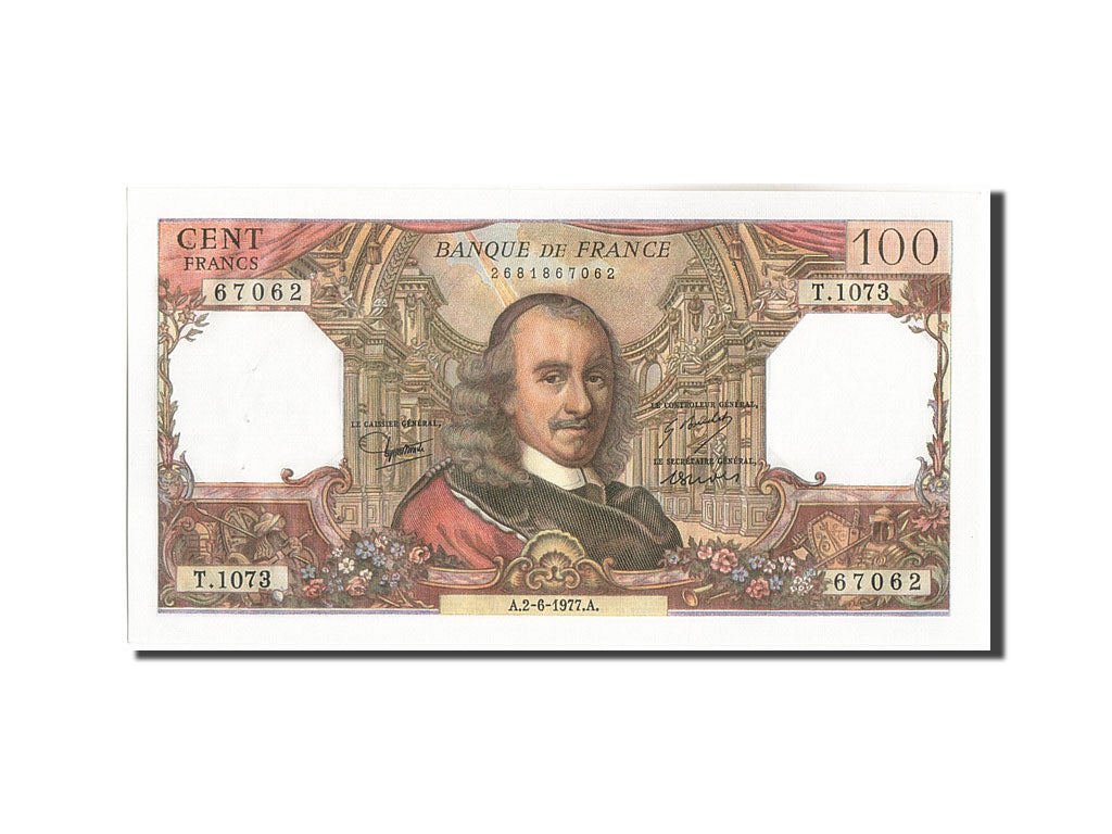 Banknot, Francja, 100 Francs, Corneille, 1977, 1977-06-02, UNC(63)