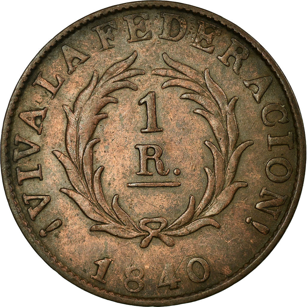 Argentina, CORDOBA, Real, 1840, Buenos Aires, Rame, SPL-