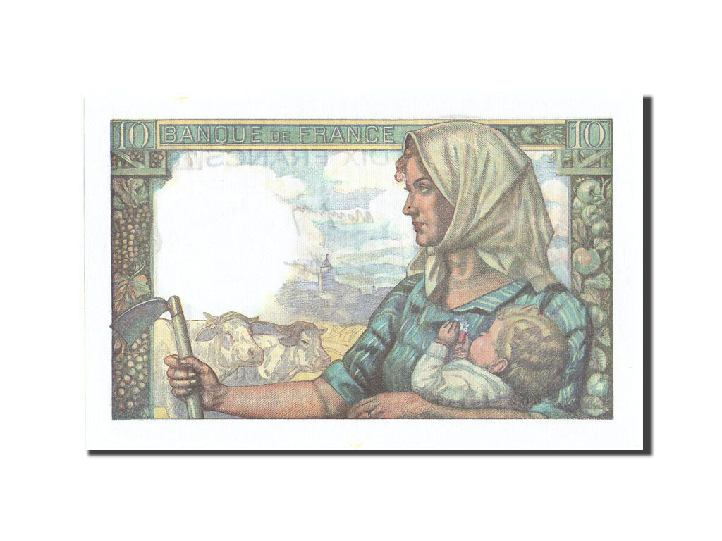 Biljet, Frankrijk, 10 Francs, 10 F 1941-1949 ''Mineur'', 1941, 1941-09-11, SPL+