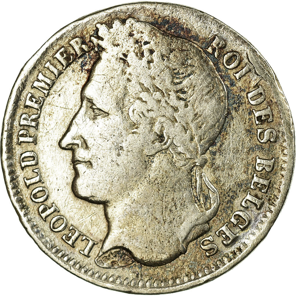 Münze, Belgien, Leopold I, 1/4 Franc, 1834, S+, Silber