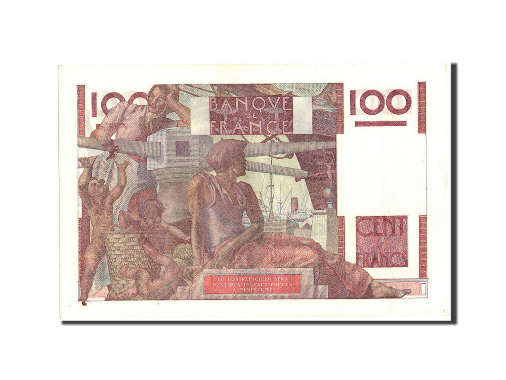 Biljet, Frankrijk, 100 Francs, 100 F 1945-1954 ''Jeune Paysan'', 1947