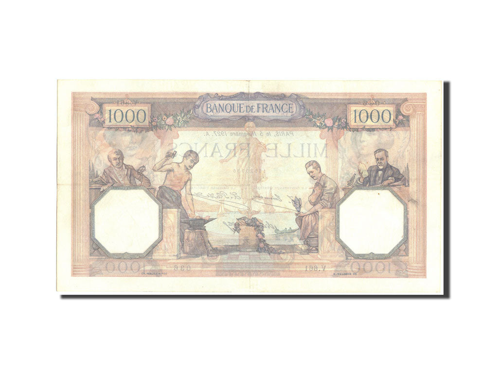 Banconote, Francia, 1000 Francs, 1 000 F 1927-1940 ''Cérès et Mercure'', 1927