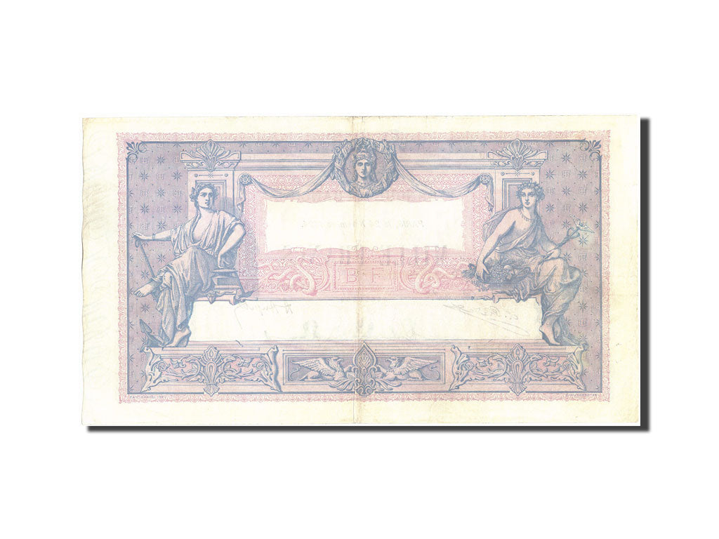 Geldschein, Frankreich, 1000 Francs, 1 000 F 1889-1926 ''Bleu et Rose'', 1924