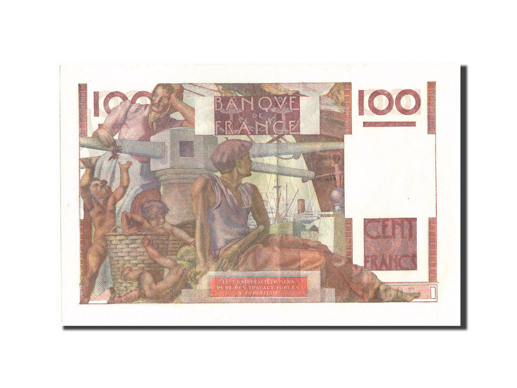 Banknote, France, 100 Francs, 100 F 1945-1954 ''Jeune Paysan'', 1948
