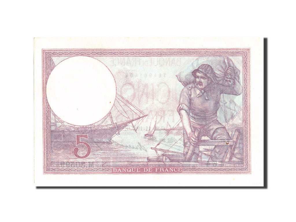Biljet, Frankrijk, 5 Francs, 5 F 1917-1940 ''Violet'', 1927, 1927-11-25, SPL