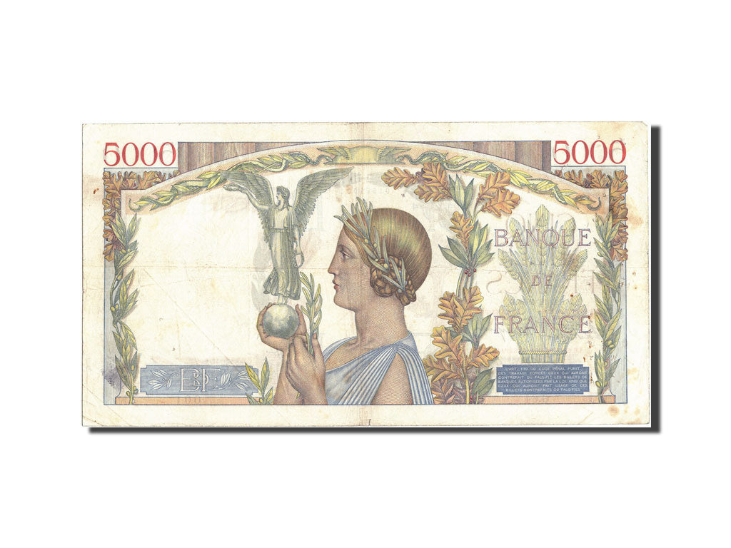 Billet, France, 5000 Francs, 5 000 F 1934-1944 ''Victoire'', 1938, 1938-12-08