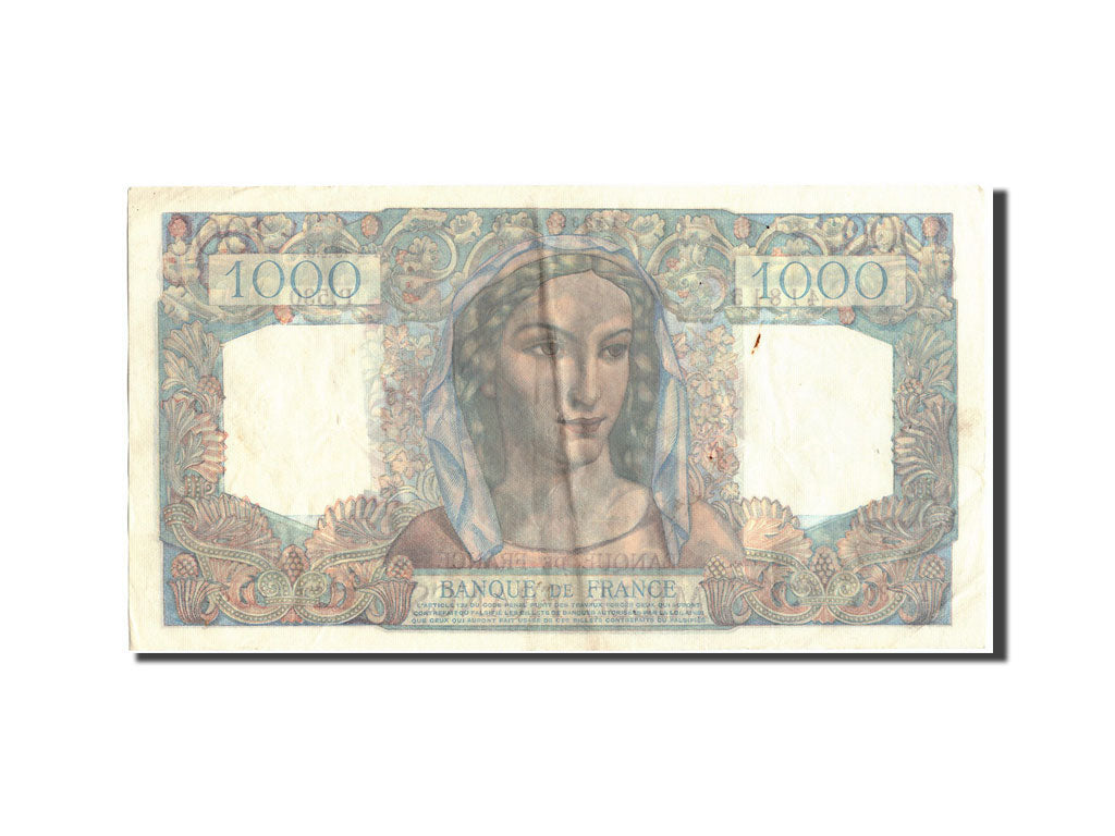 Banconote, Francia, 1000 Francs, 1 000 F 1945-1950 ''Minerve et Hercule'', 1949