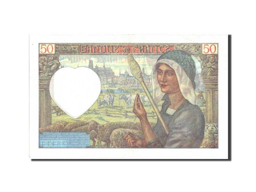 Banknote, France, 50 Francs, 50 F 1940-1942 ''Jacques Coeur'', 1942, 1942-02-05