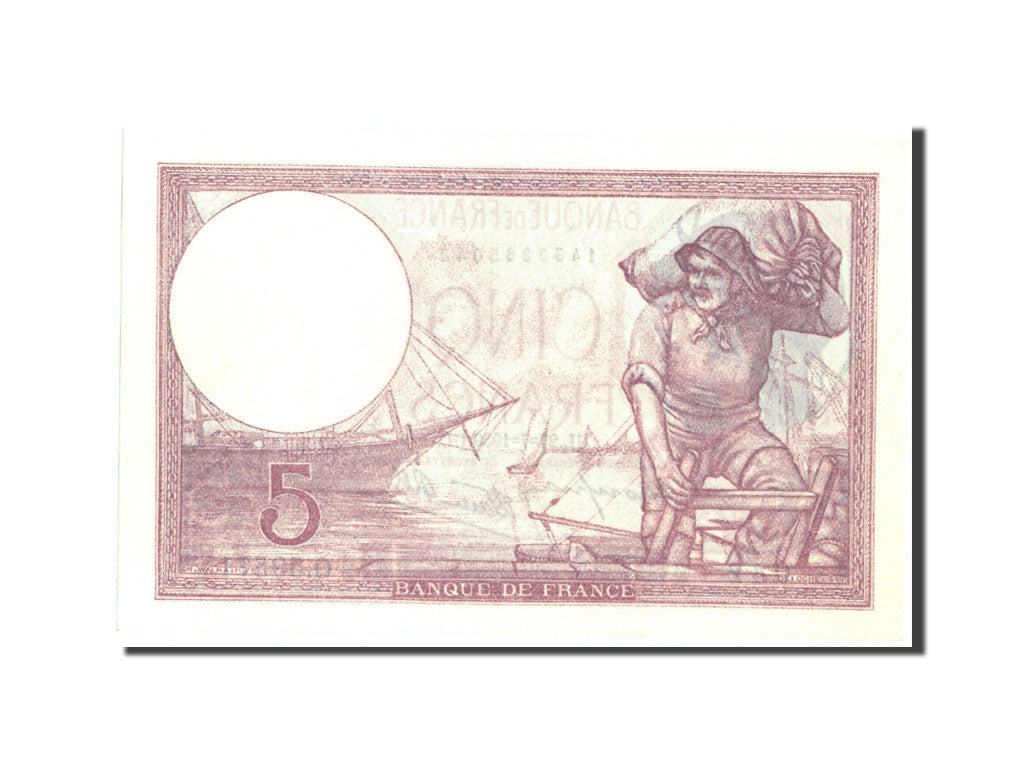 Banconote, Francia, 5 Francs, 5 F 1917-1940 ''Violet'', 1939, 1939-07-27, SPL