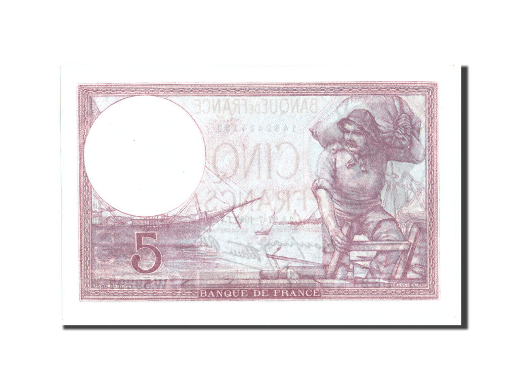 Banconote, Francia, 5 Francs, 5 F 1917-1940 ''Violet'', 1939, 1939-07-27, SPL