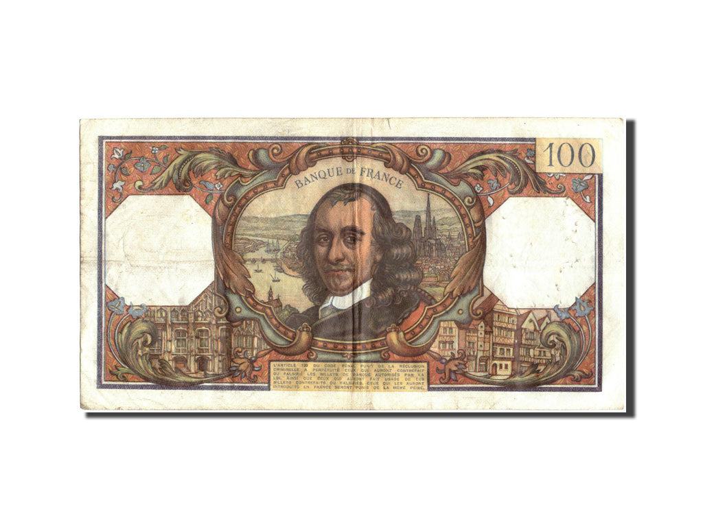 Banknot, Francja, 100 Francs, Corneille, 1968, 1968-11-07, VF(30-35)