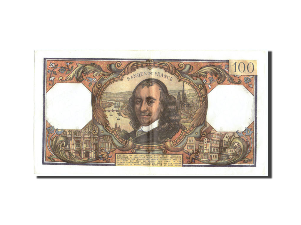 Geldschein, Frankreich, 100 Francs, 100 F 1964-1979 ''Corneille'', 1970