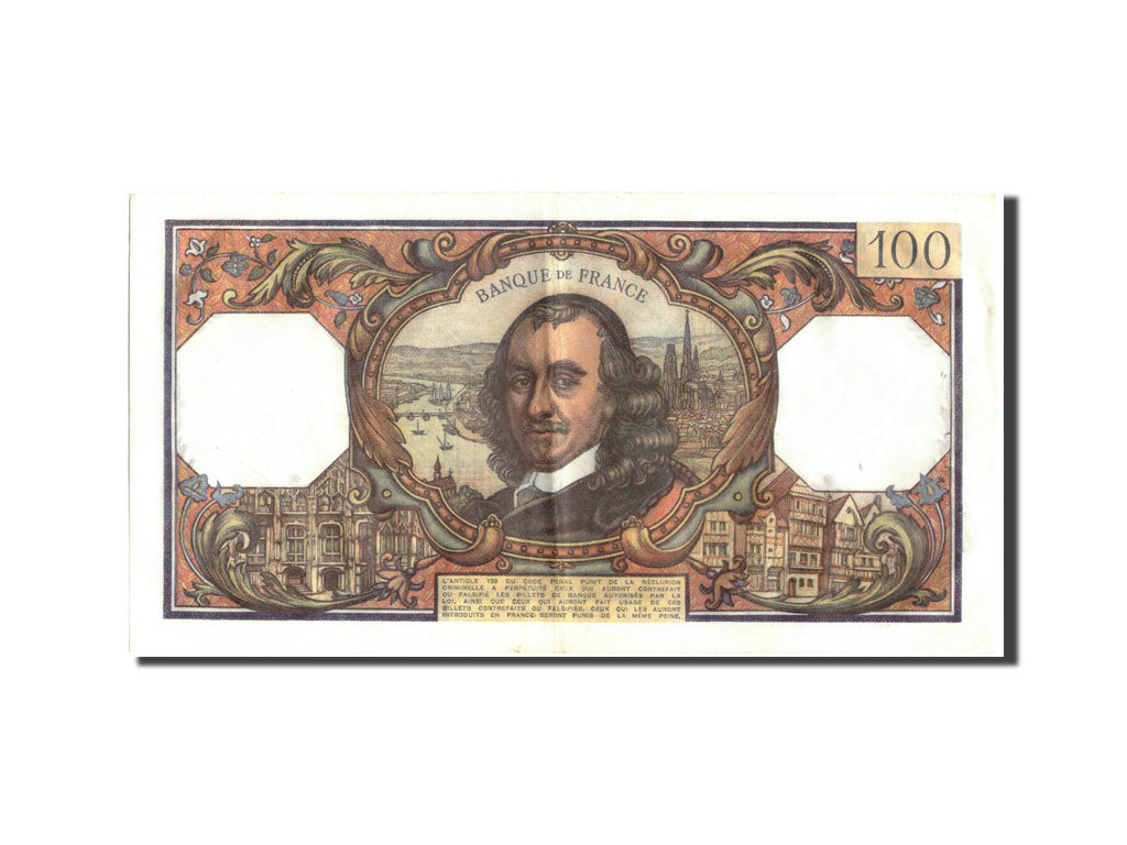 Banknot, Francja, 100 Francs, Corneille, 1970, 1970-01-08, AU(50-53)