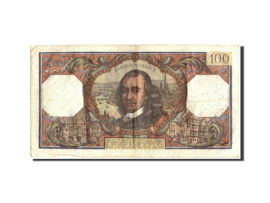 Banknote, France, 100 Francs, 100 F 1964-1979 ''Corneille'', 1968, 1968-11-07