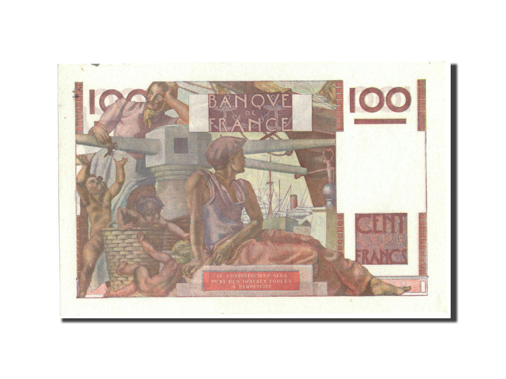 Banknot, Francja, 100 Francs, Jeune Paysan, 1951, 1951-09-06, UNC(60-62)