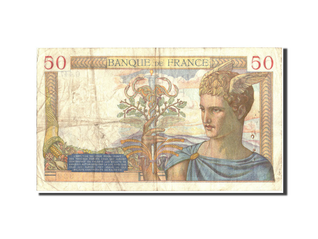 Banknote, France, 50 Francs, 50 F 1934-1940 ''Cérès'', 1936, 1936-05-28