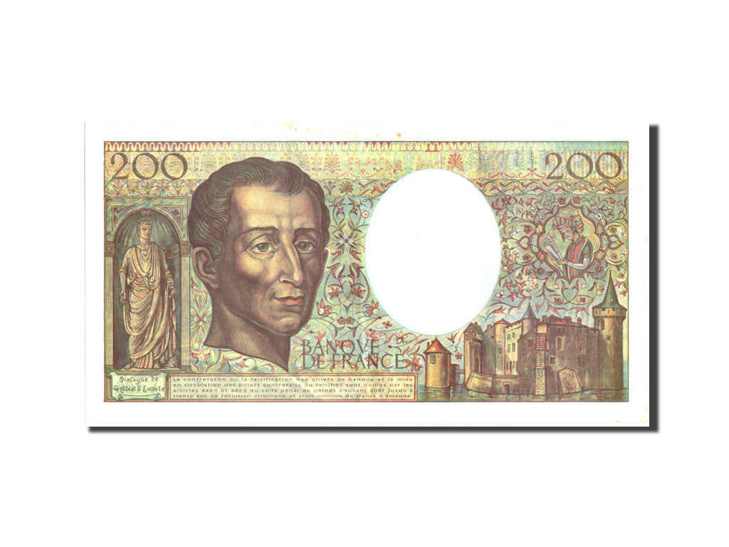 Billet, France, 200 Francs, 200 F 1981-1994 ''Montesquieu'', 1994, 1994, TTB+