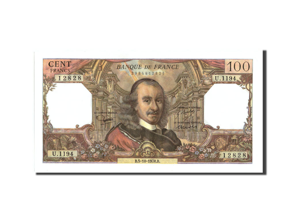Banknote, France, 100 Francs, 100 F 1964-1979 ''Corneille'', 1978, 1978-10-05