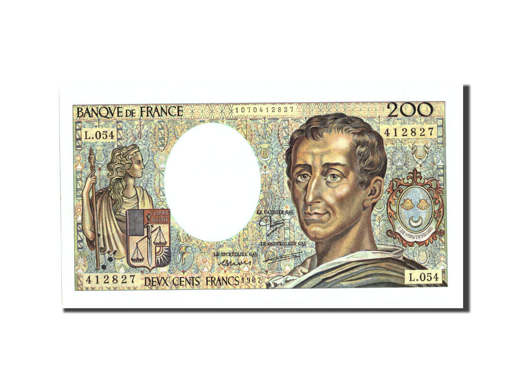 Billet, France, 200 Francs, 200 F 1981-1994 ''Montesquieu'', 1987, 1987, SPL+