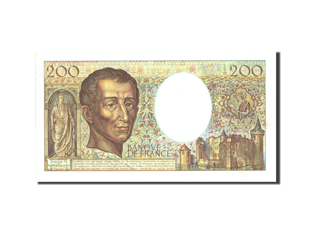 Billet, France, 200 Francs, 200 F 1981-1994 ''Montesquieu'', 1987, 1987, SPL+
