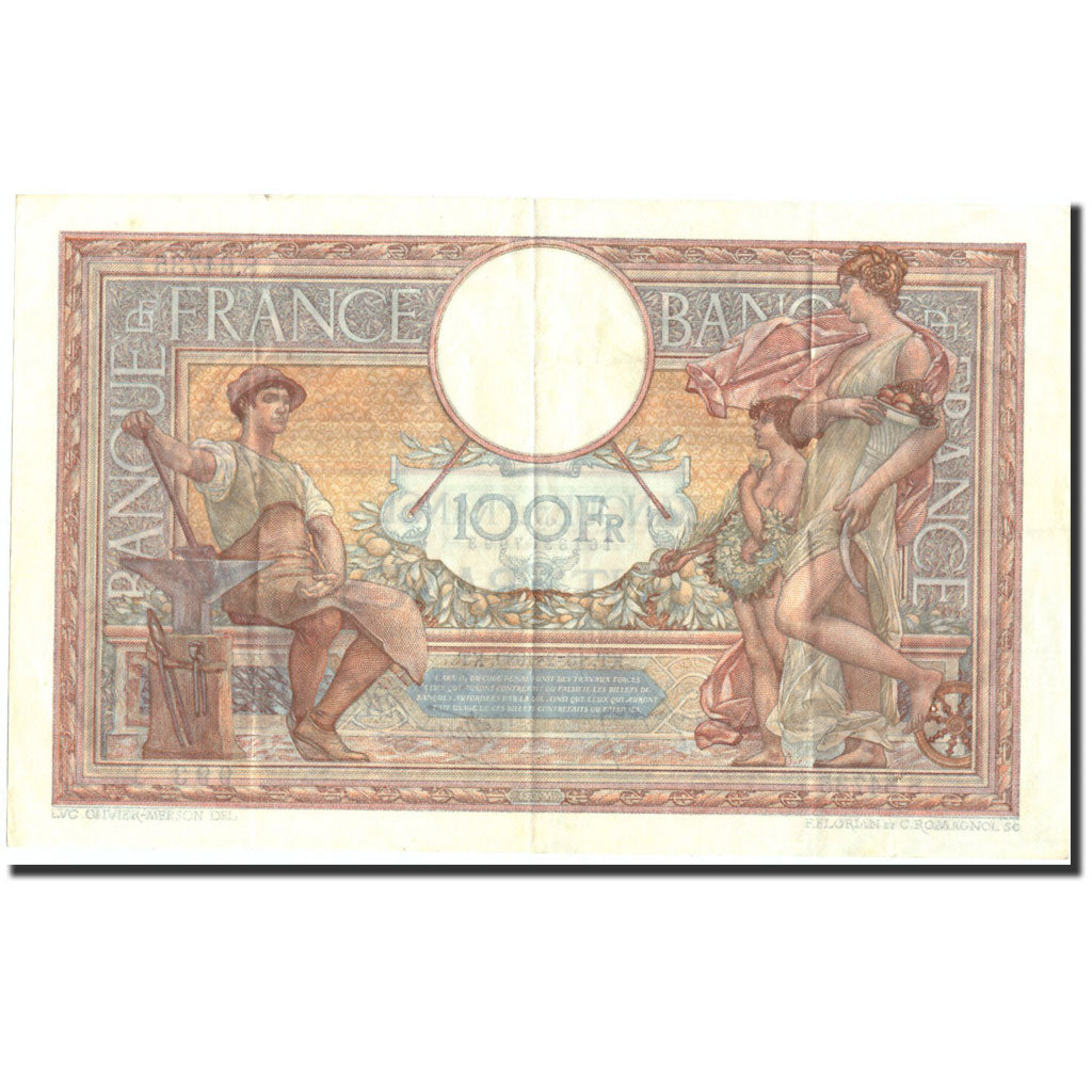 Billet, France, 100 Francs, 100 F 1908-1939 ''Luc Olivier Merson'', 1939