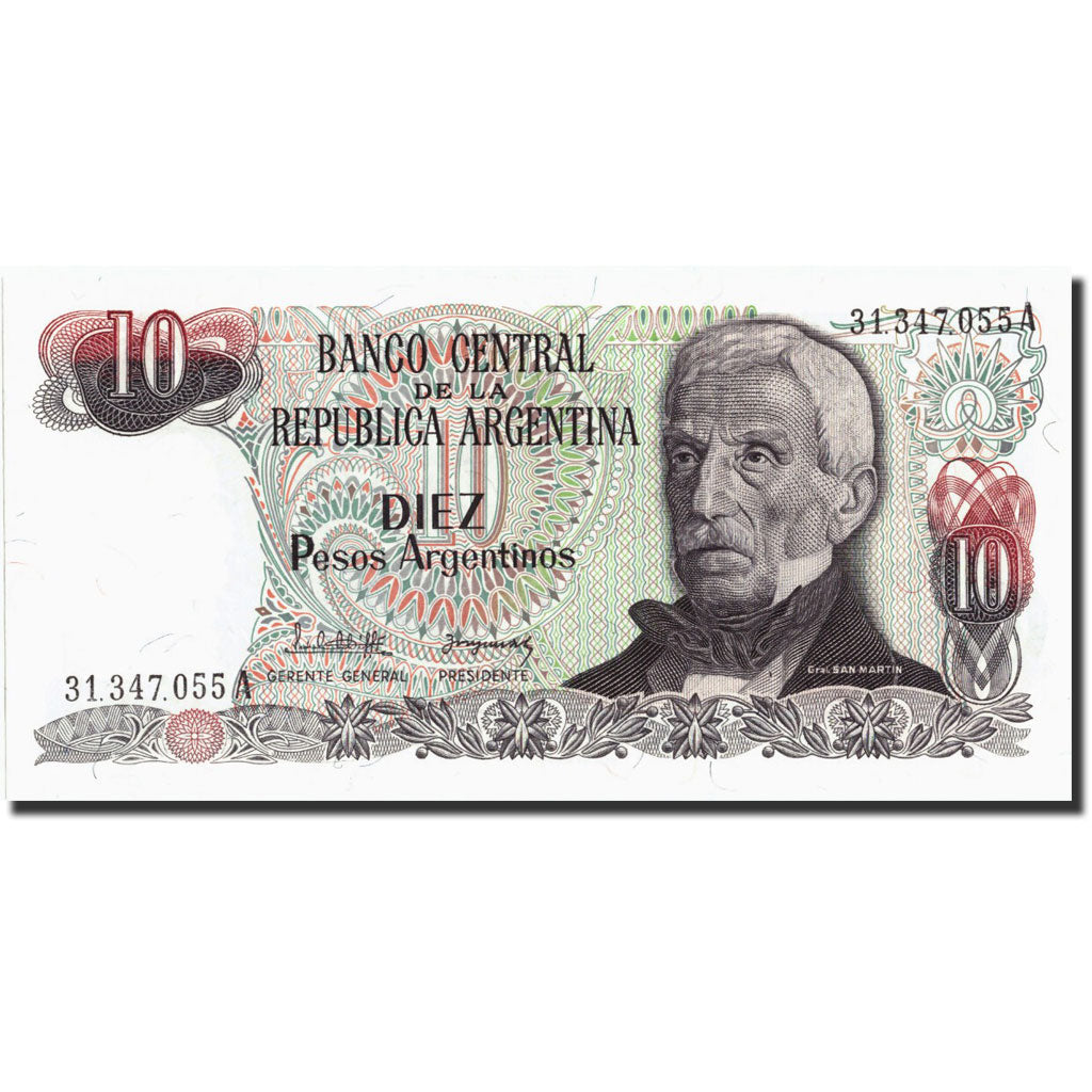 Billete, 10 Pesos, Undated (1983-84), Argentina, KM:S2313, Undated (1983-1984)