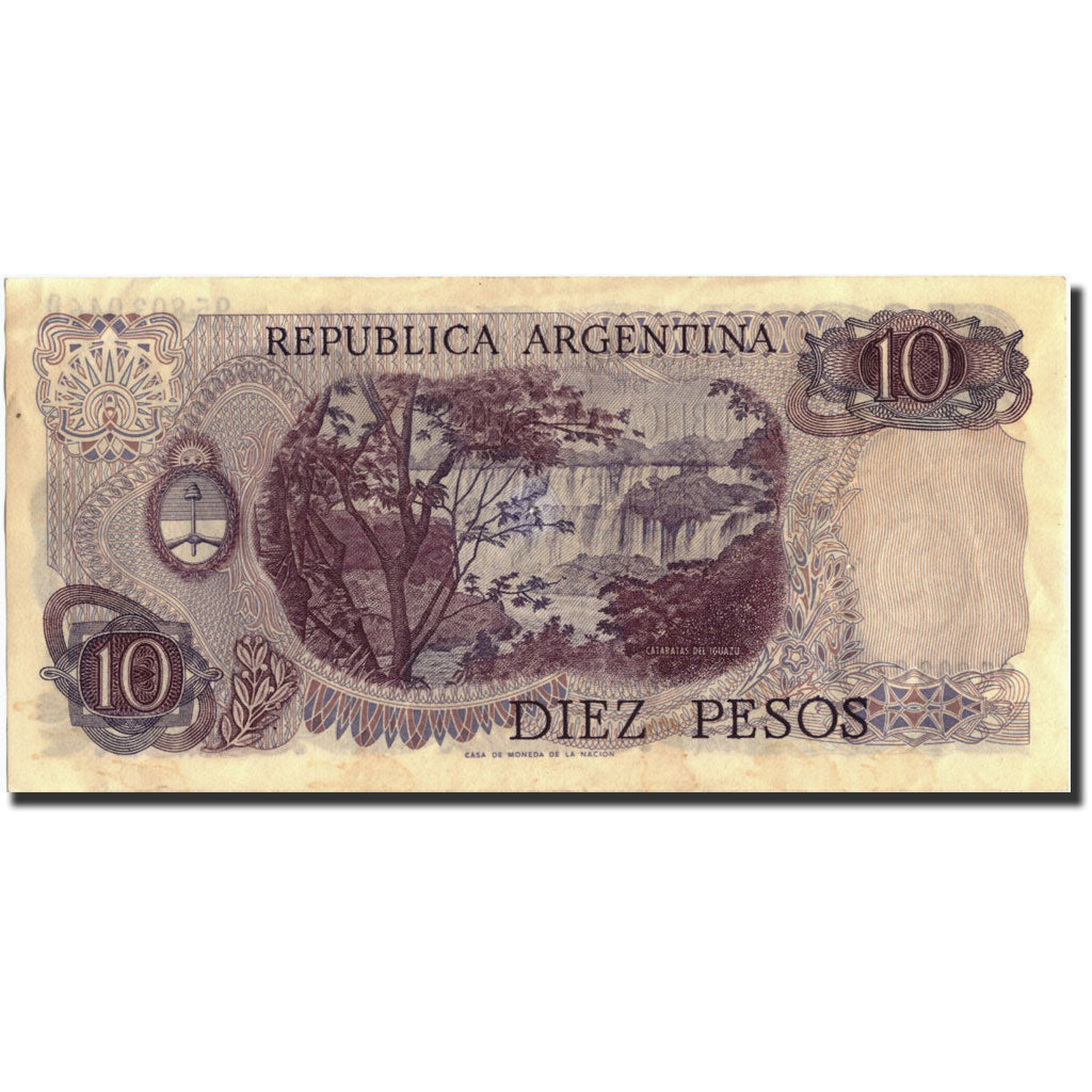Billete, 10 Pesos, Undated 1976, Argentina, KM:300, Undated 1976, MBC