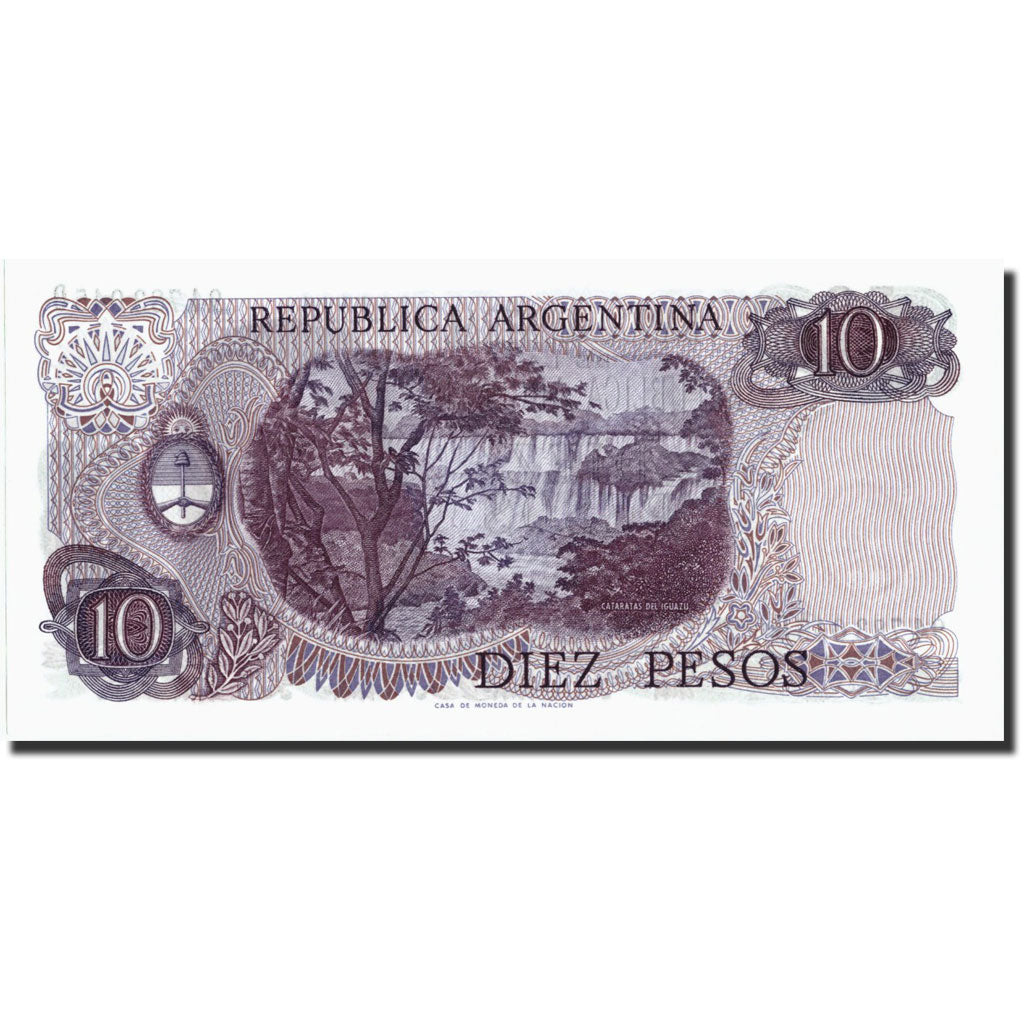 Billete, 10 Pesos, Undated 1976, Argentina, KM:300, Undated 1976, UNC