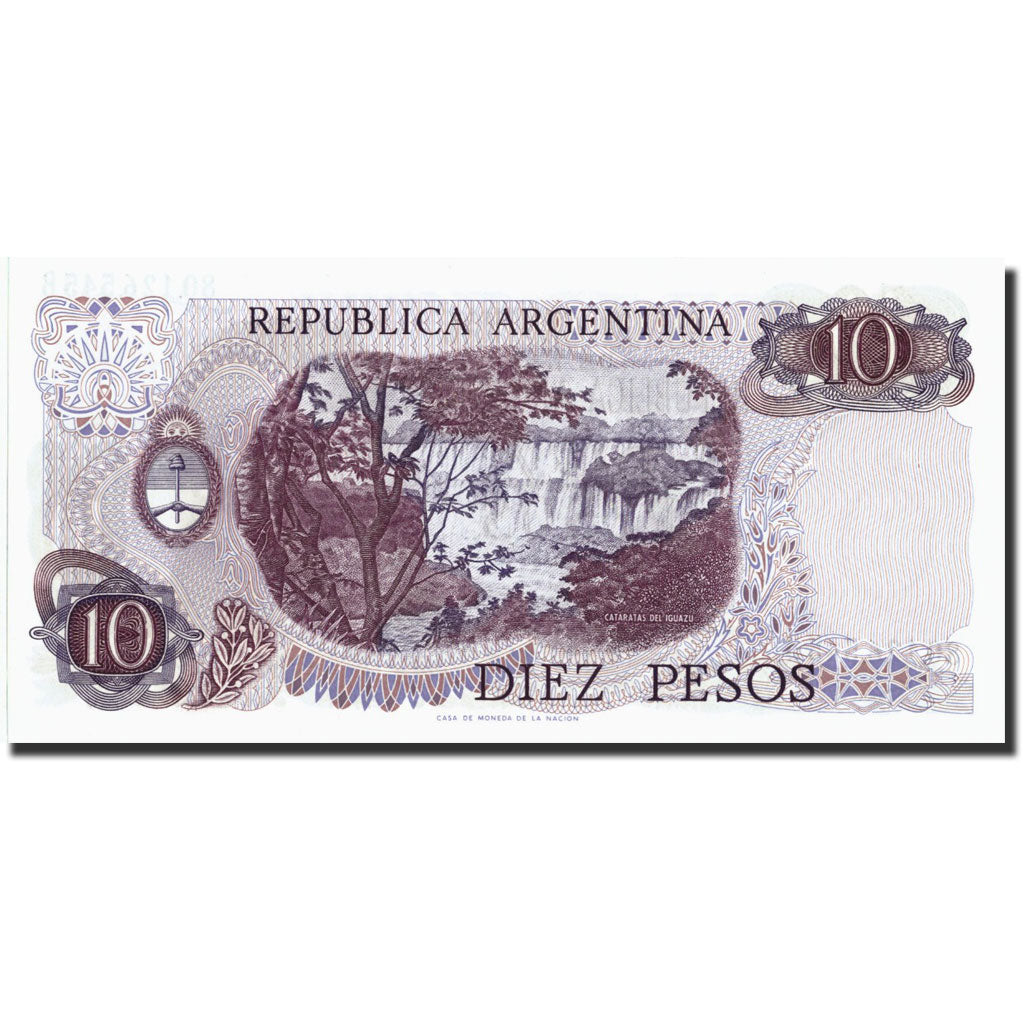 Banconote, Argentina, 10 Pesos, undated ( 1970-73), KM:289, undated ( 1970-73)