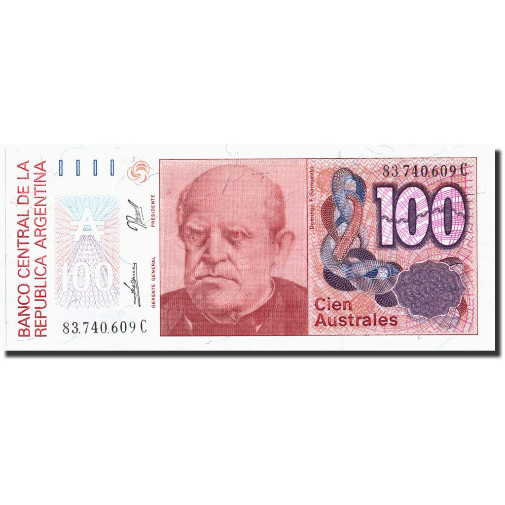 Billete, 100 Australes, Undated (1985-90), Argentina, KM:327a, undated