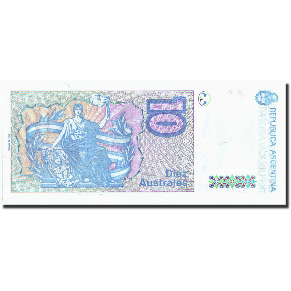 Banknote, Argentina, 10 Australes, Undated (1985-89), Undated (1985-1989)