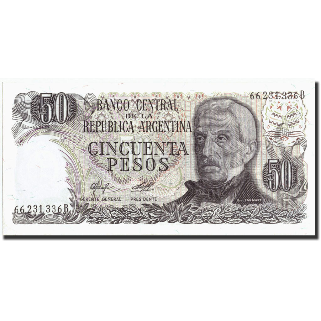 Banknote, Argentina, 50 Pesos, Undated (1974-75), undated (1974-75), KM:296