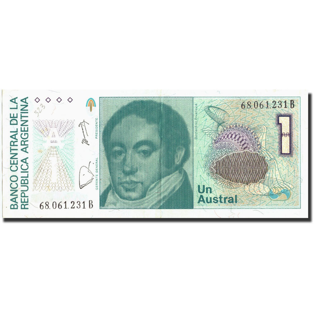 Geldschein, Argentinien, 1 Austral, Undated (1985-89), Undated (1985-1989)