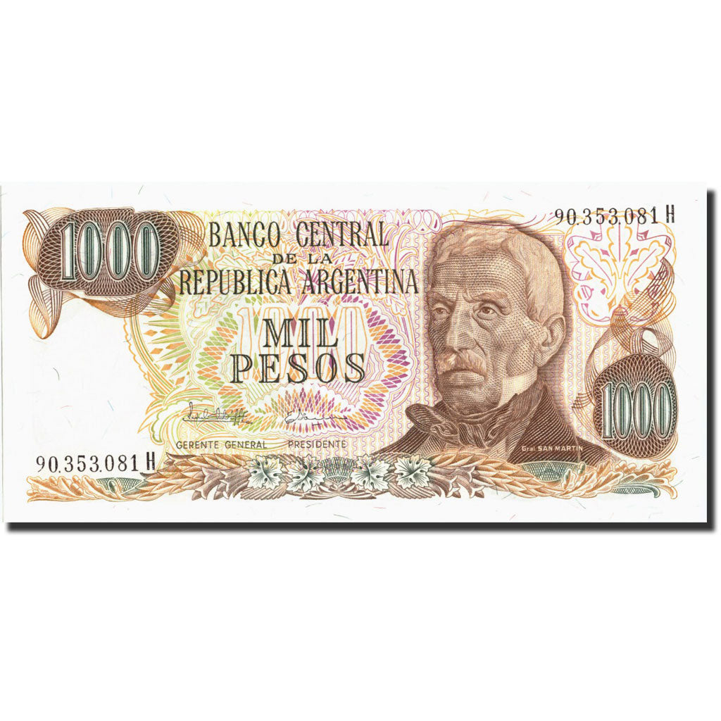 Biljet, Argentinië, 1000 Pesos, Undated (1977-83), Undated (1977-1983)