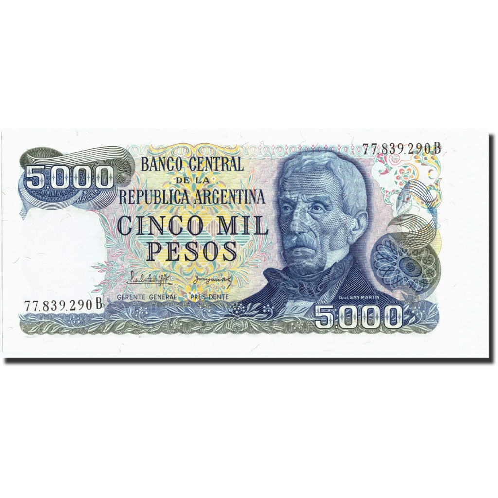 Banknote, Argentina, 5000 Pesos, Undated (1977-83), Undated (1977-1983)