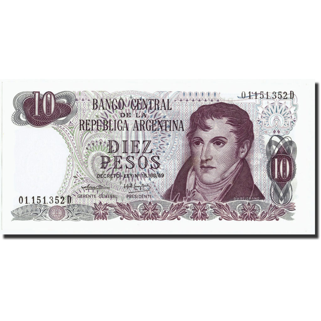 Geldschein, Argentinien, 10 Pesos, Undated (1973-76), undated (1973-76), KM:295