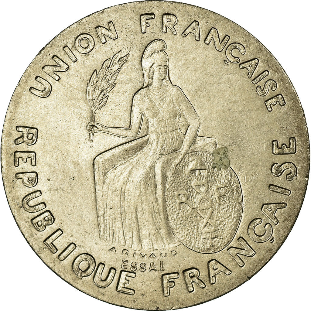 Coin, FRENCH OCEANIA, 50 Centimes, 1948, MS(65-70), Bronze-Nickel, Lecompte:3
