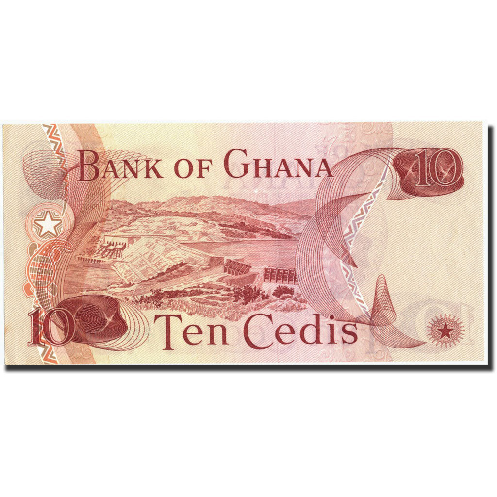 Banknot, Ghana, 10 Cedis, 1978, 1978-01-02, KM:16f, UNC(65-70)