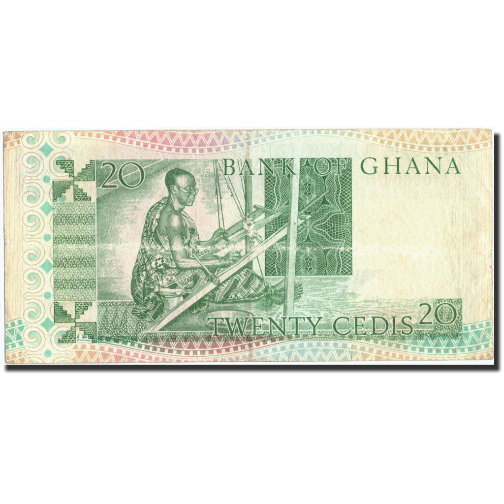 Banknote, Ghana, 20 Cedis, 1980, 1980-07-02, KM:21b, AU(55-58)