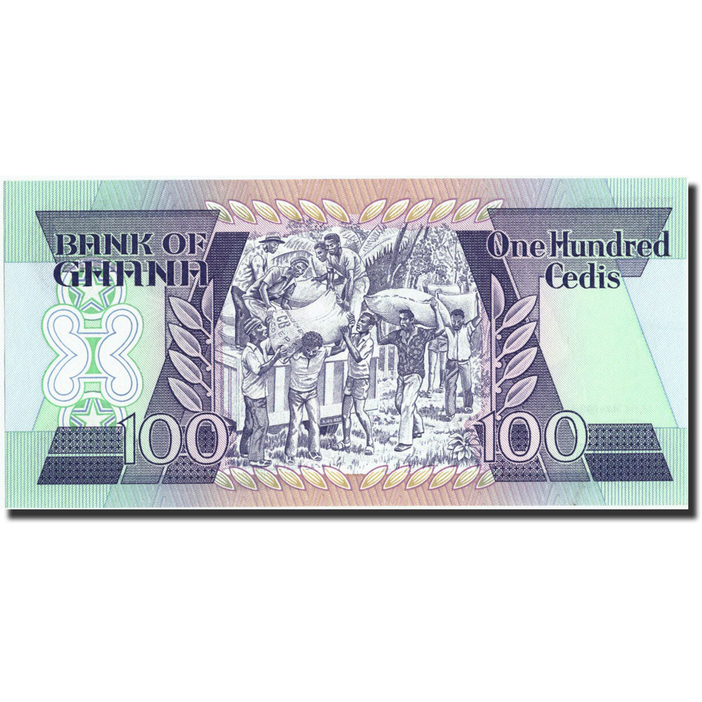 Banconote, Ghana, 100 Cedis, 1984, KM:26a, 1984-05-15, FDS