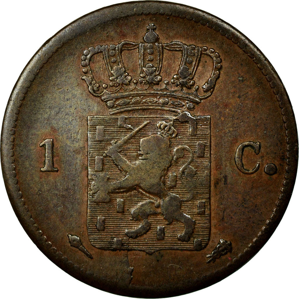Coin, Netherlands, William I, Cent, 1822, EF(40-45), Copper, KM:47