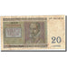 Geldschein, Belgien, 20 Francs, 1956, 1956-04-03, KM:132b, SGE