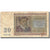 Billete, 20 Francs, 1956, Bélgica, KM:132b, 1956-04-03, RC