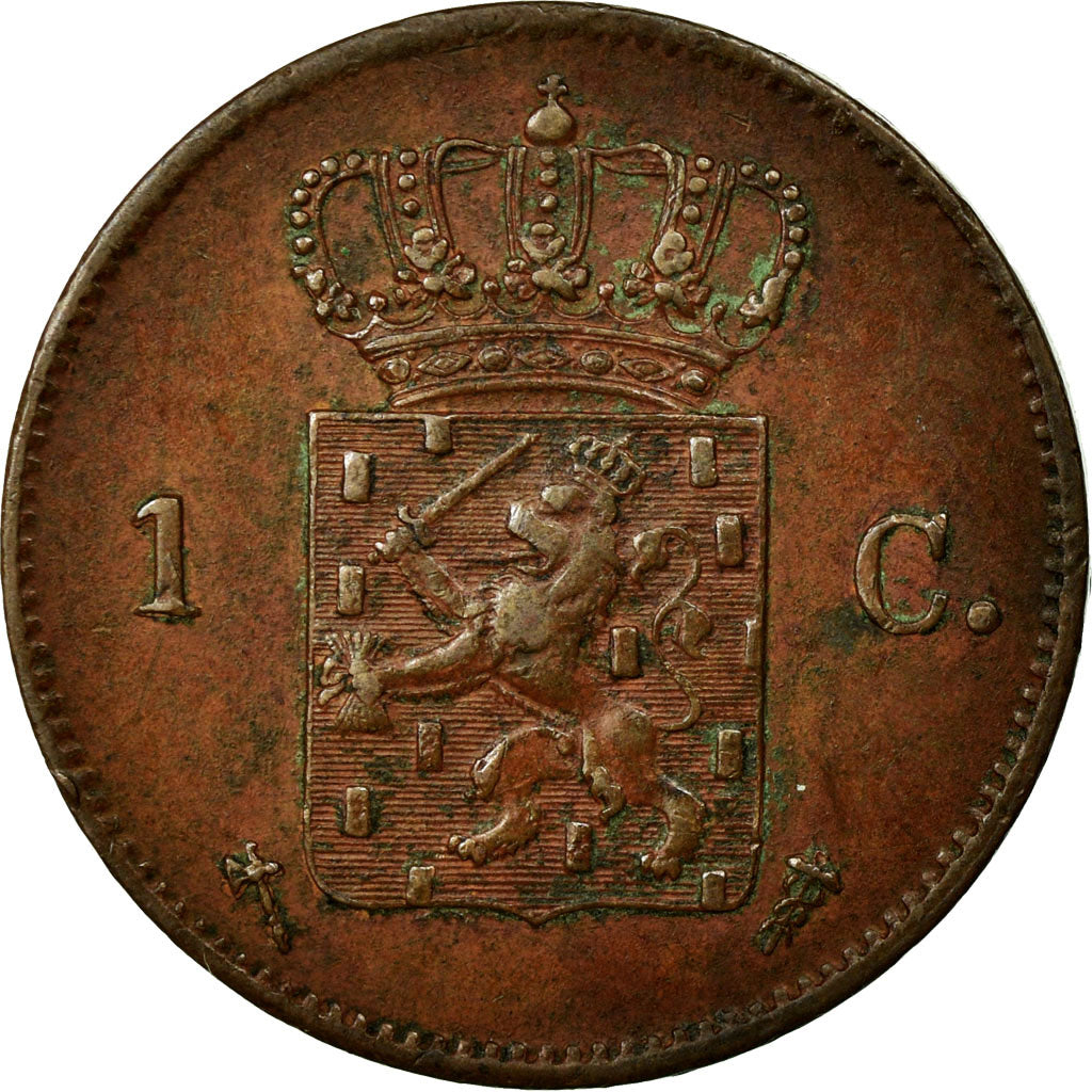 Moneta, Paesi Bassi, William III, Cent, 1875, BB+, Rame, KM:100