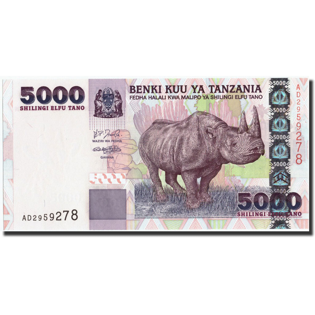 Billet, Tanzania, 5000 Shilingi, Undated (2003), Undated, KM:38, NEUF