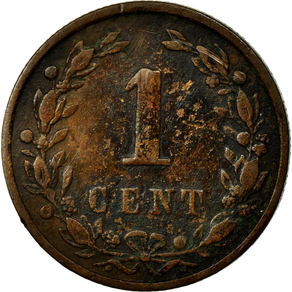 Coin, Netherlands, Wilhelmina I, Cent, 1896, VF(30-35), Bronze, KM:107.2