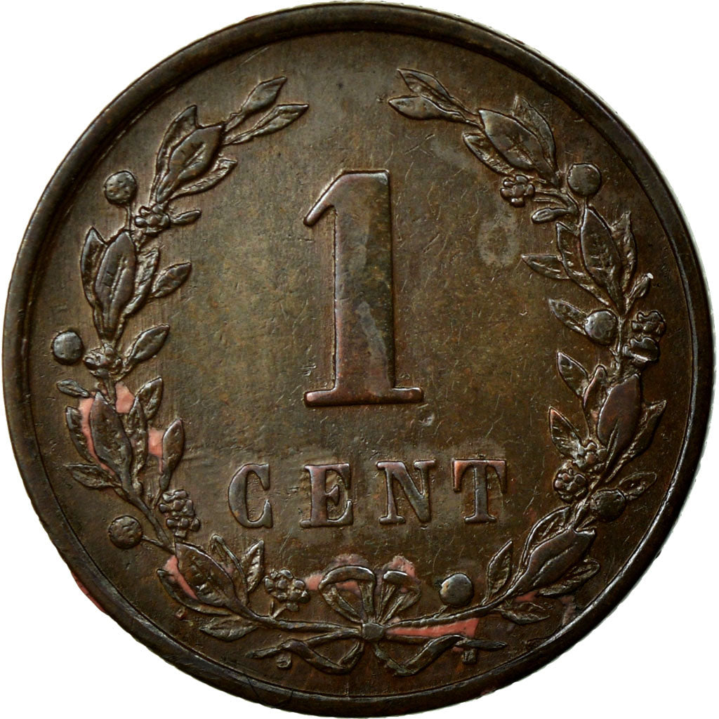 Coin, Netherlands, Wilhelmina I, Cent, 1898, AU(55-58), Bronze, KM:107.2